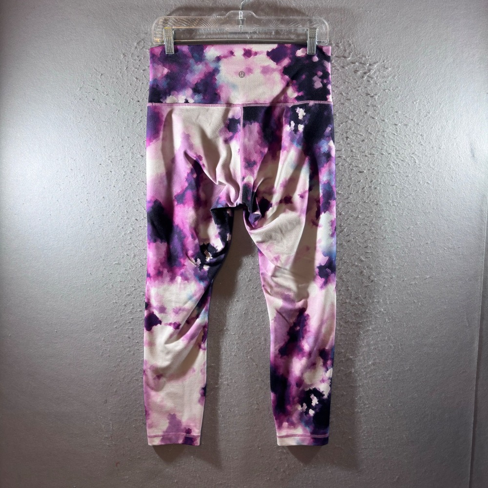 1425 | Lululemon Wunder Under Blooming Pixie Multi Luxtreme Leggings Purple 10 - Picture 2 of 7